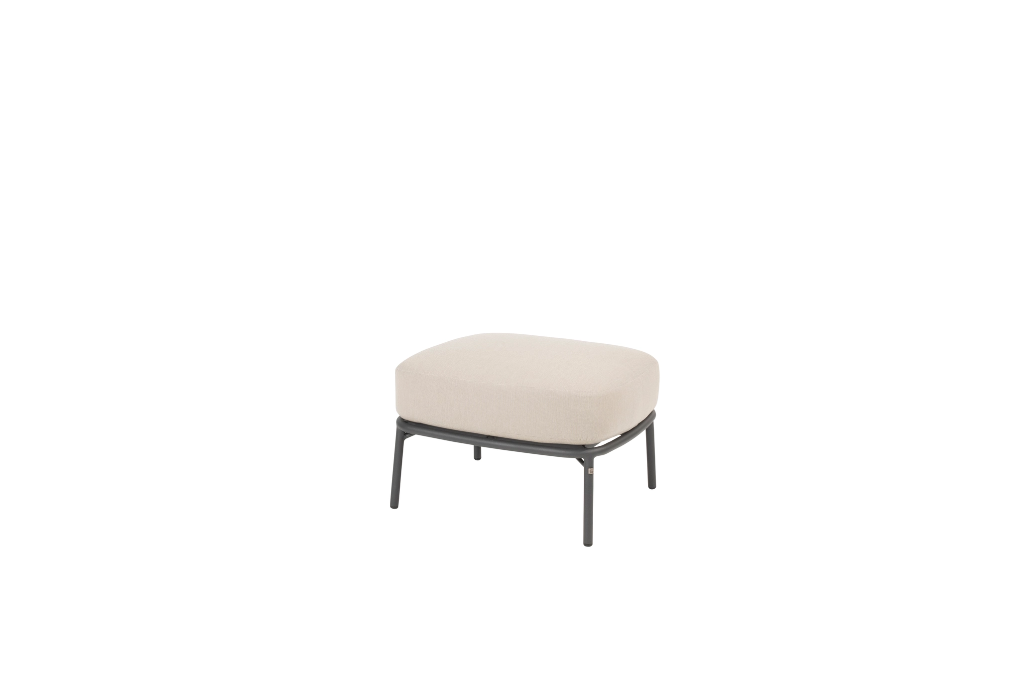 Albareto footstool anthracite with cushion