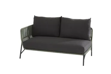 Antara Loungeset (incl. Valetta-Salontafel) - Groen - Bank 1, Taste by 4 Seasons Outdoor, Tuinmeubels