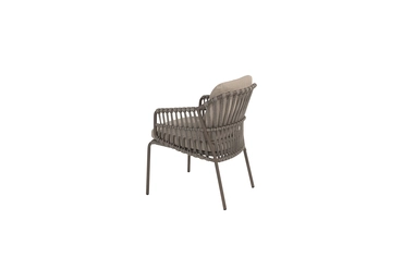 Capalbio dining chair terre with 2 cushions links, 4 Seasons Outdoor, tuinmeubels.nl