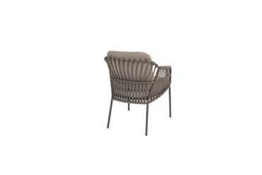 Capalbio dining chair terre with 2 cushions achterkant, 4 Seasons Outdoor, tuinmeubels.nl