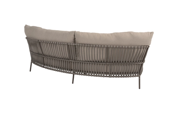 Capalbio organic living 3 seater bench terre with 3 achterkant, 4 Seasons Outdoor, tuinmeubels.nl