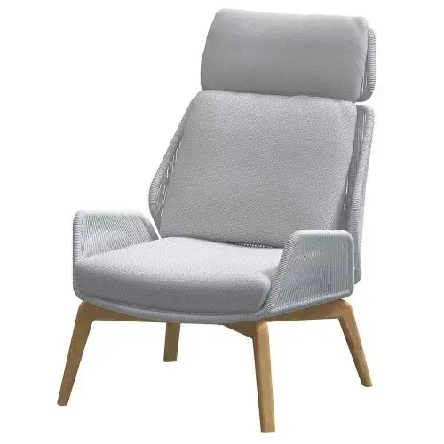 teak living chair Frozen 2 cushions | 4 Seasons - Tuinmeubels.nl