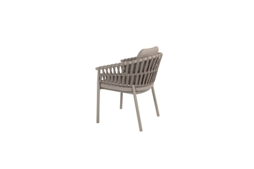 Catalana dining chair cloud met 2 kussens zijkant links, 4 Seasons Outdoor, tuinmeubels.nl