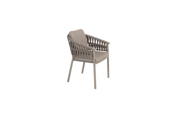 Catalana dining chair cloud met 2 kussens zijkant rechts, 4 Seasons Outdoor, tuinmeubels.nl