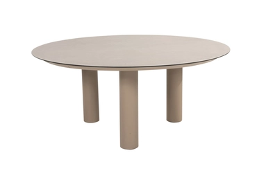 Donato lage diningtafel 160 cm (H69) keramiek print latte