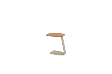 Gentle support table teak -latte zijkant rechts, 4 Seasons Outdoor, tuinmeubels.nl