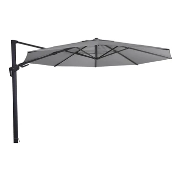 Grote Zweefparasol VirgoFlex Antraciet 3,5m met Kruisvoet en Parasolvoettegels - Parasol, Lesli Living, Tuinmeubels