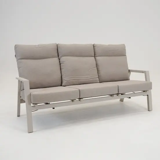 Loungebank Ohio Crema 2-pers kleur, Lesli Living, tuinmeubels.nl