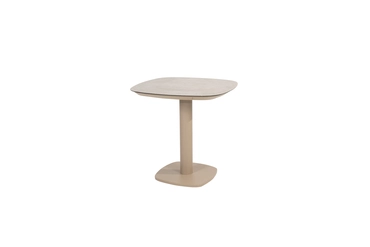 Manolo diningtafel keramiek print latte 75x75x75 cm