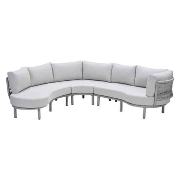 Matera L/D set 3-delig taupe/rope sand/vally sand, Garden Impressions, tuinmeubels.nl