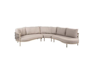 Piacenza loungeset 2-delig latte, 4 Seasons Outdoor, tuinmeubels.nl