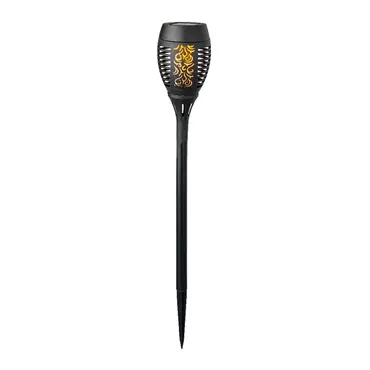 Solar Fakkel PLC Flame (Ø10, H49) Zwart, Lumineo, Tuinmeubels