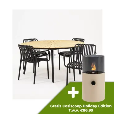 Tuinset Porto met Lavras tuintafel 150cm