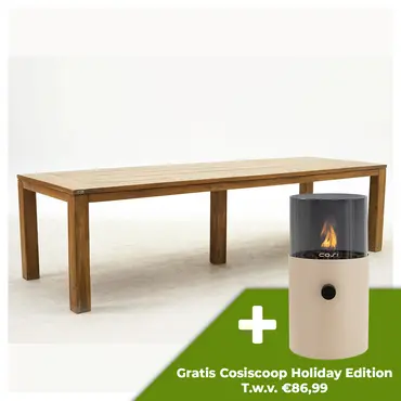 Tuintafel Colombo teak 300x100x76cm