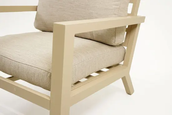 Vita Emerson loungeset beige 4-delig detail stoel, Vita, tuinmeubels