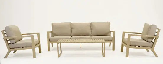 Vita Emerson loungeset beige 4-delig, Vita, tuinmeubels